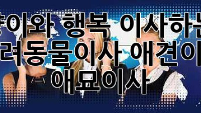 🐶🐱 댕냥이와 행복 이사하는 법🐾 | #반려동물이사 #애견이사 #애묘이사